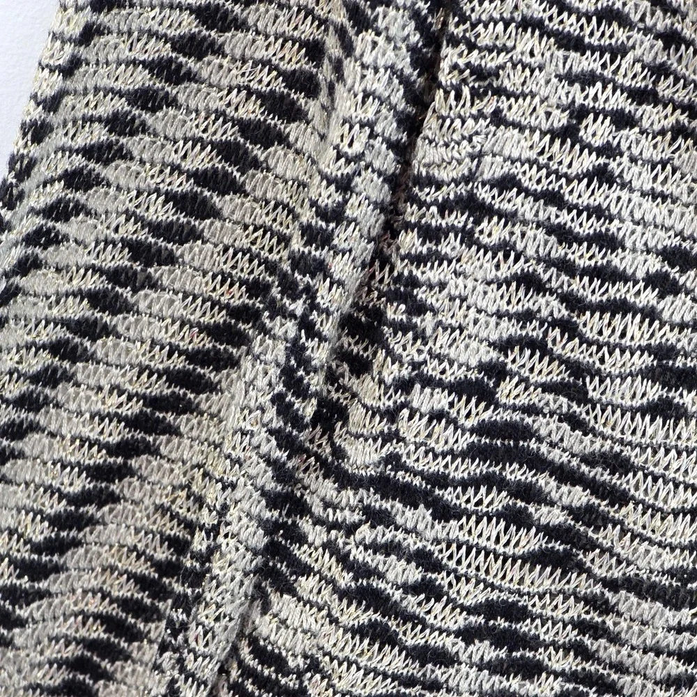 Cache Metallic Animal Print Cardigan Womens XS Dressy Open‎ Front Evening Layer